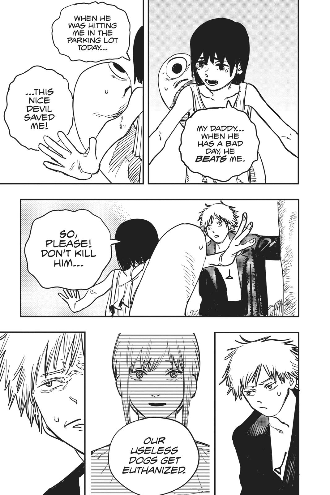 Chainsaw Man Manga Chapter 2 page 11 - The Place Where Pochita Is scene