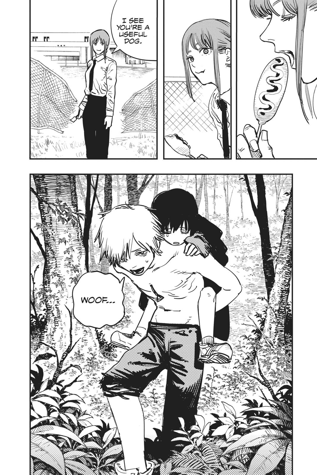 Chainsaw Man Manga Chapter 2 page 18 - The Place Where Pochita Is scene