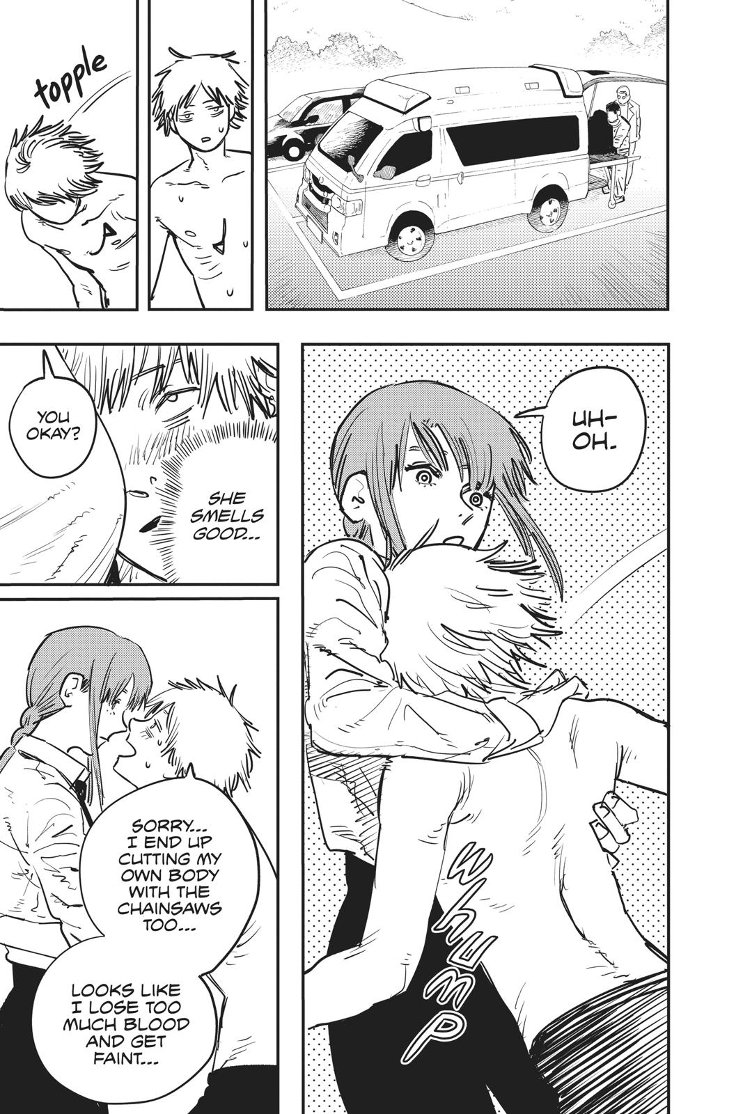 Chainsaw Man Manga Chapter 2 page 19 - The Place Where Pochita Is scene