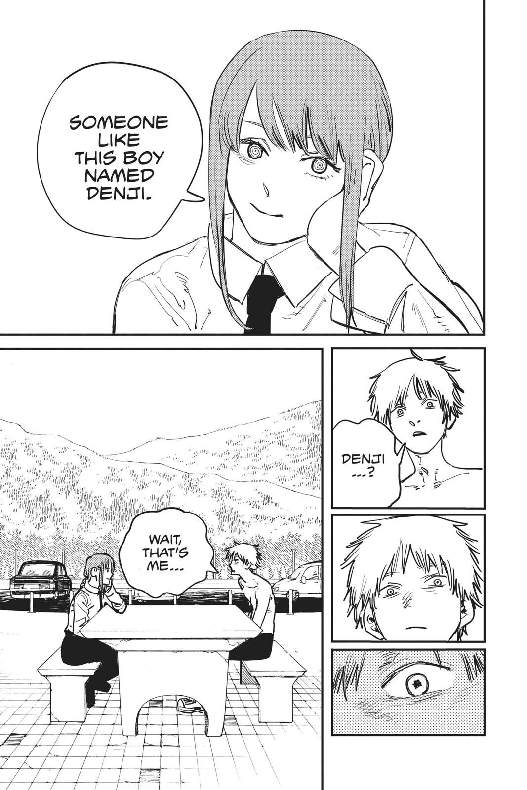 Chainsaw Man Manga Chapter 2 page 25 - The Place Where Pochita Is scene