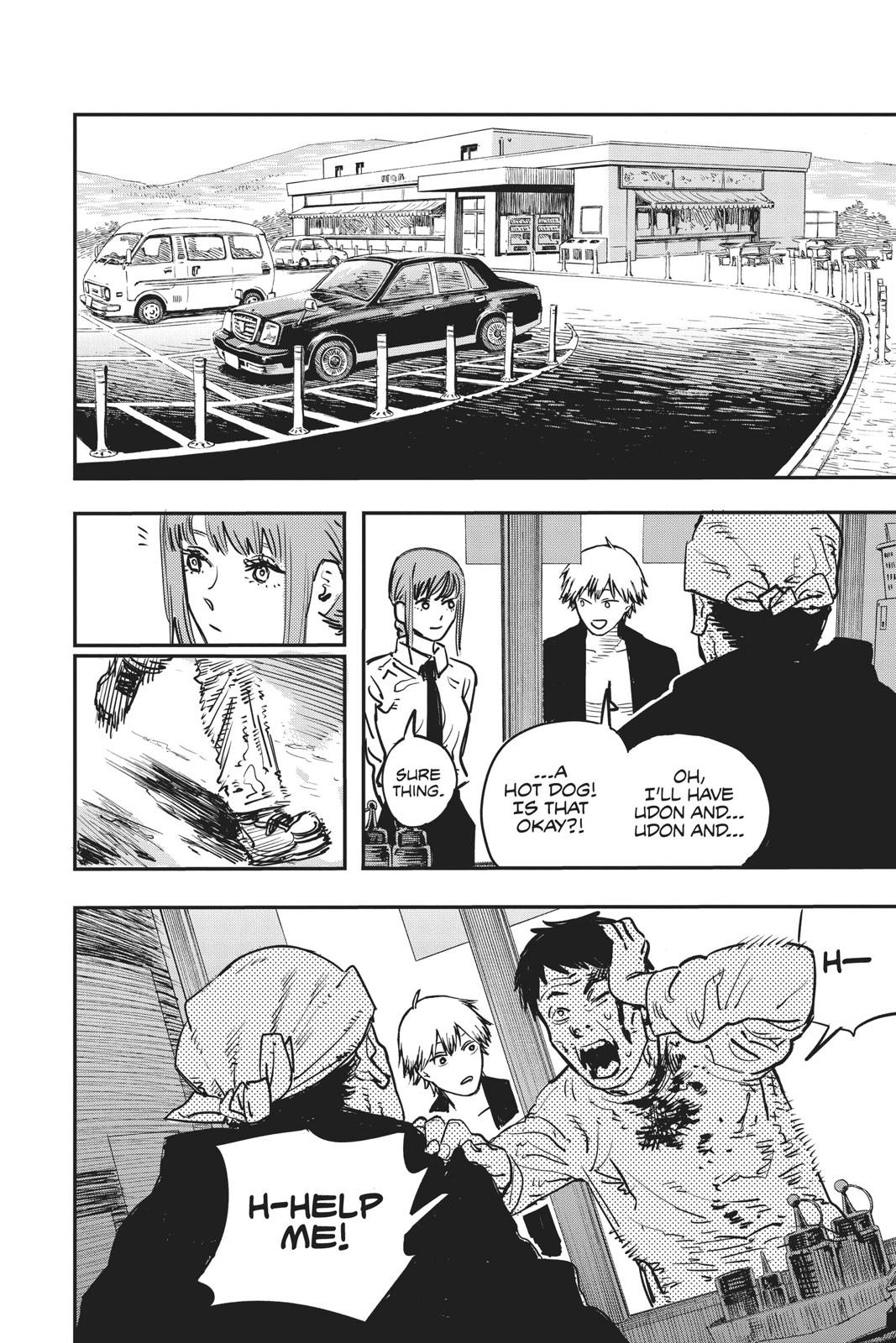 Chainsaw Man Manga Chapter 2 page 4 - The Place Where Pochita Is scene