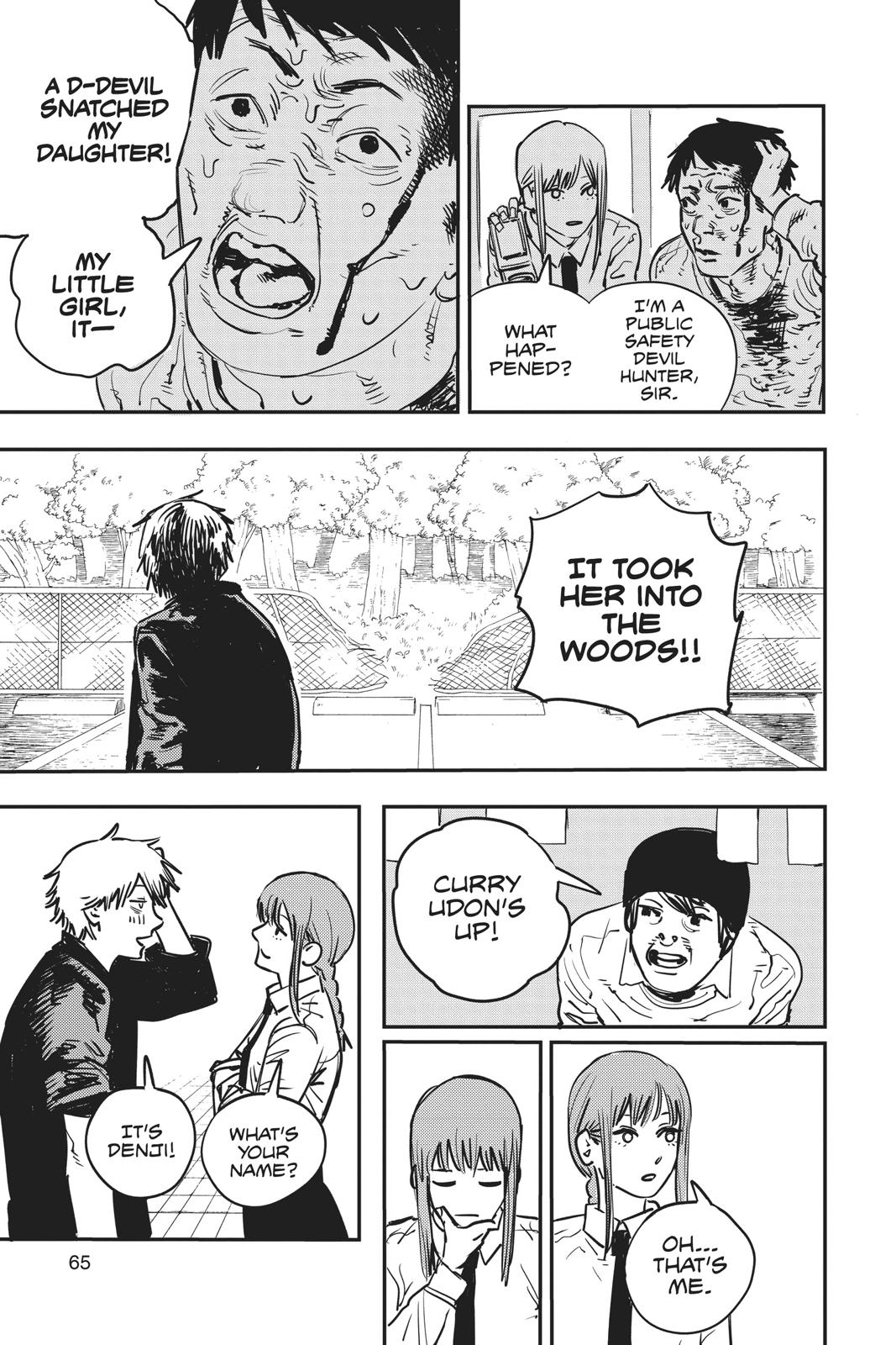 Chainsaw Man Manga Chapter 2 page 5 - The Place Where Pochita Is scene