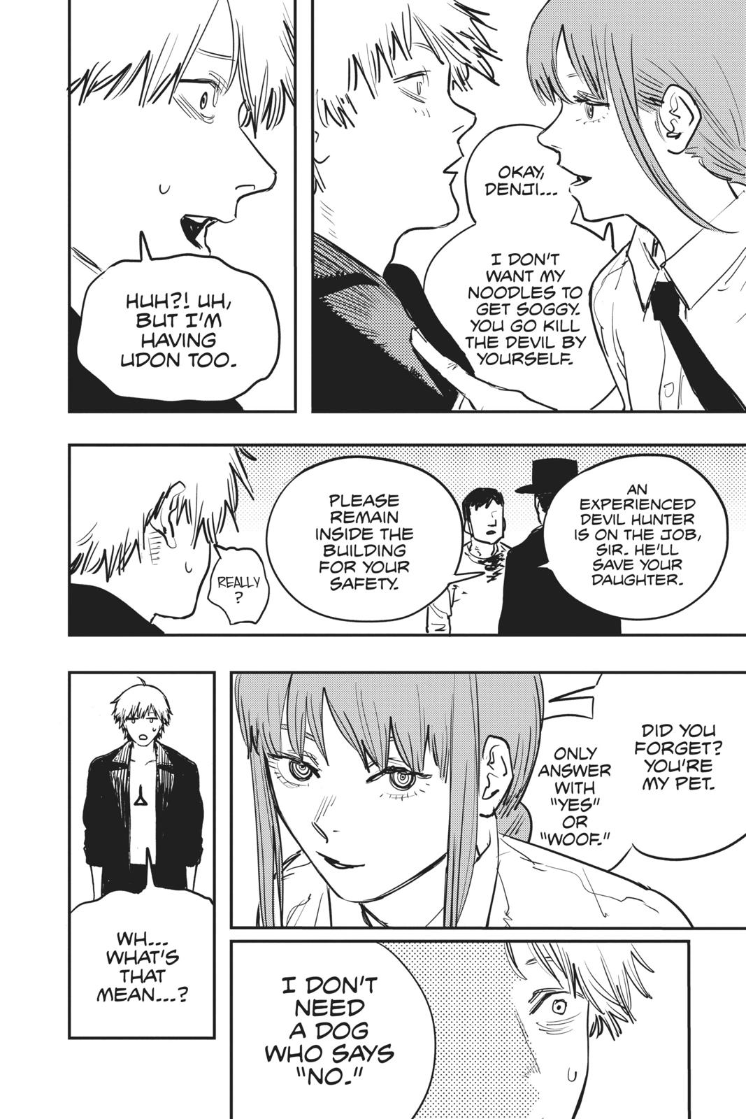 Chainsaw Man Manga Chapter 2 page 6 - The Place Where Pochita Is scene