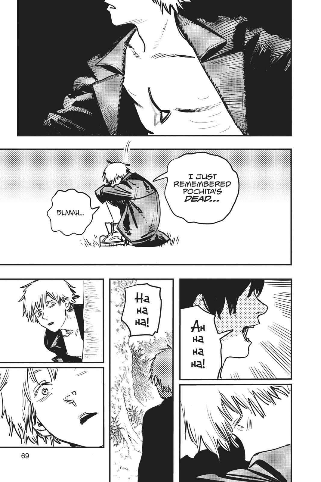 Chainsaw Man Manga Chapter 2 page 9 - The Place Where Pochita Is scene