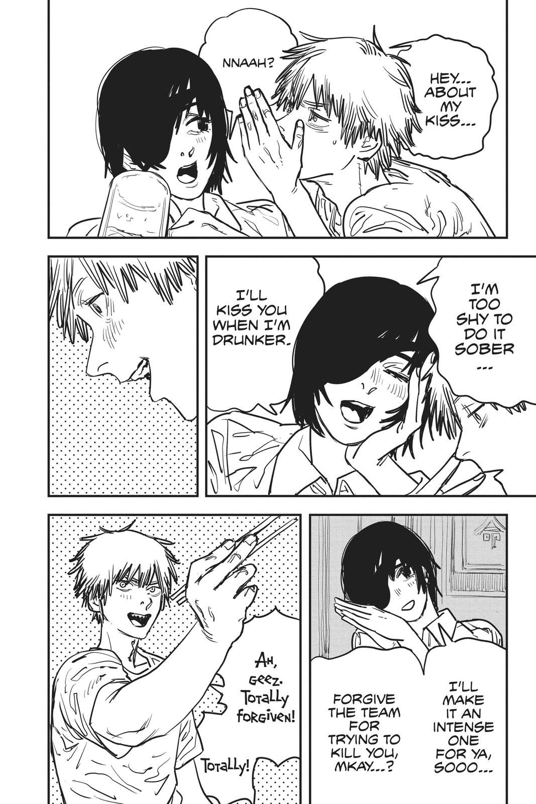 Chainsaw Man Manga Chapter 20 page 11 - Drinking scene