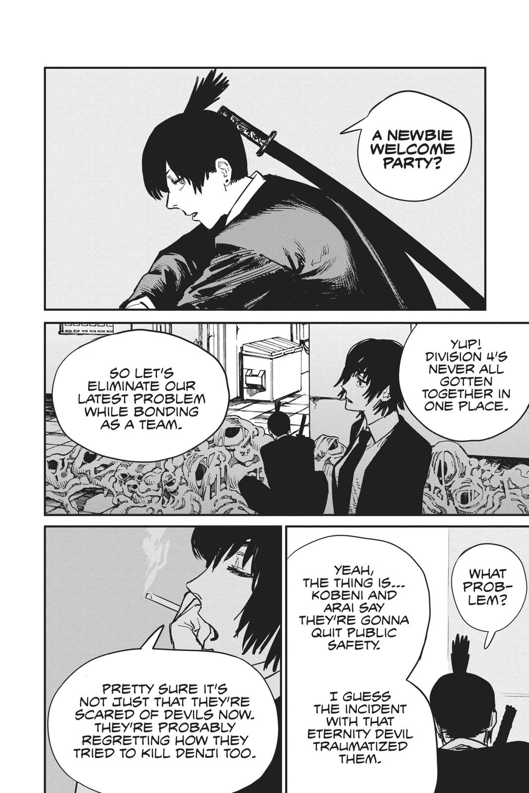 Chainsaw Man Manga Chapter 20 page 4 - Drinking scene