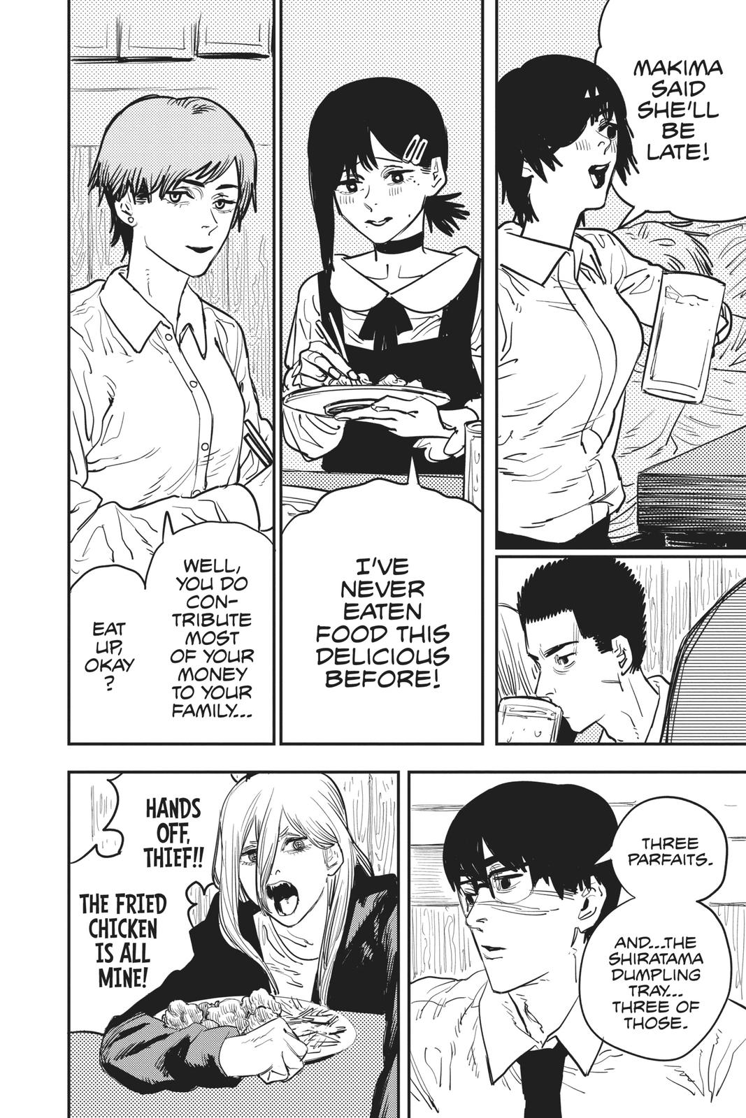 Chainsaw Man Manga Chapter 20 page 9 - Drinking scene