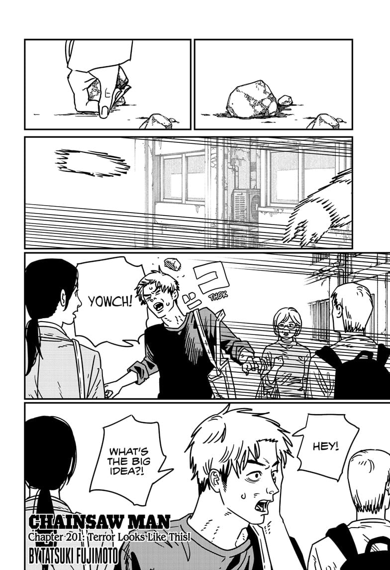 Chainsaw Man Manga Chapter 201 page 1 - Terror Looks Like This! scene
