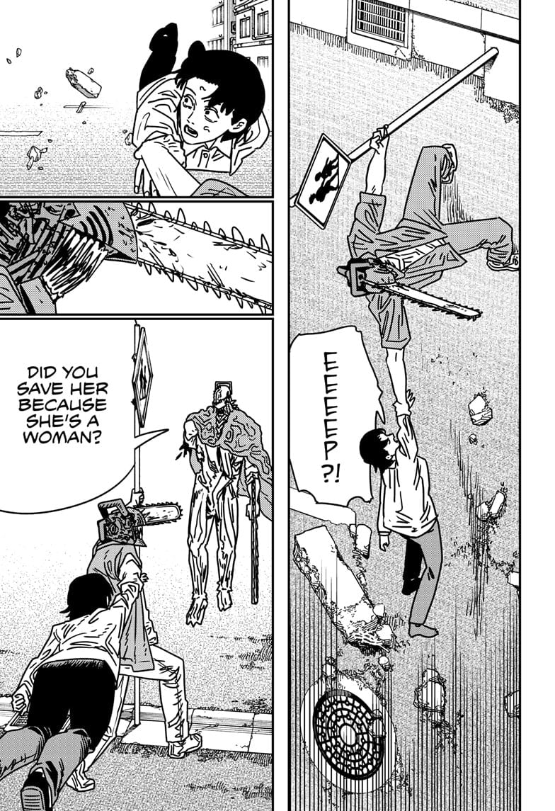 Chainsaw Man Manga Chapter 201 page 10 - Terror Looks Like This! scene