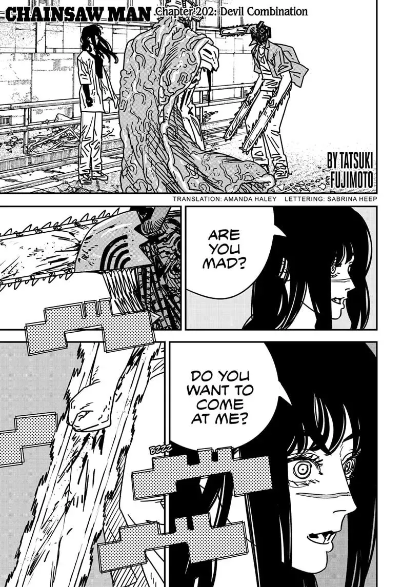 Chainsaw Man Manga Chapter 202 page 1 - Devil Combination scene