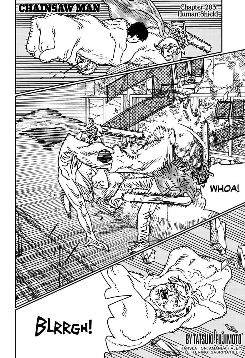 Chainsaw Man Manga Chapter 203 page 1 - Human Shield scene