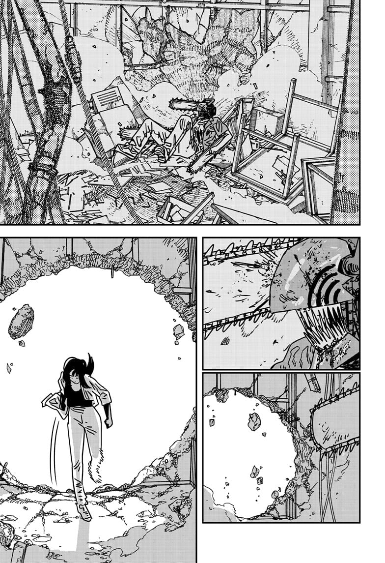 Chainsaw Man Manga Chapter 203 page 10 - Human Shield scene