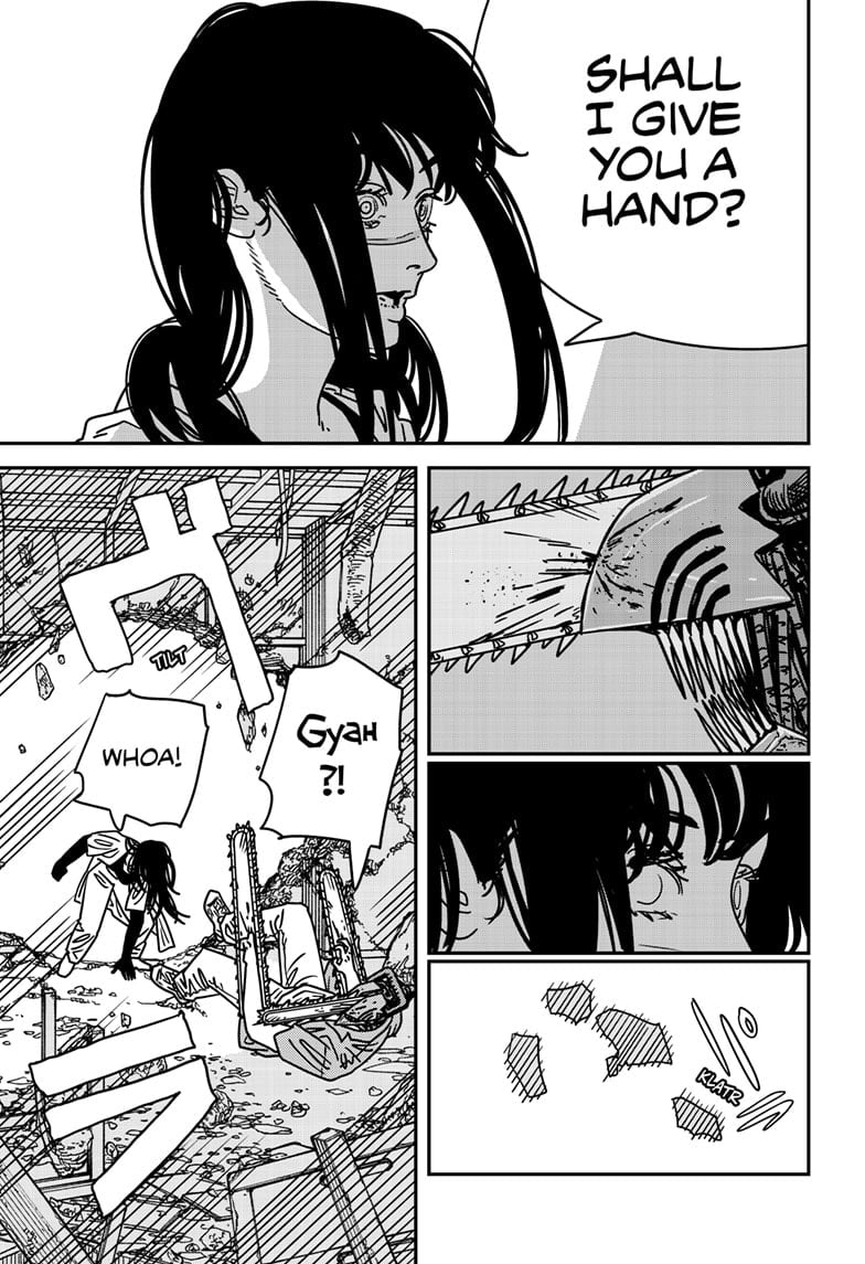 Chainsaw Man Manga Chapter 203 page 12 - Human Shield scene