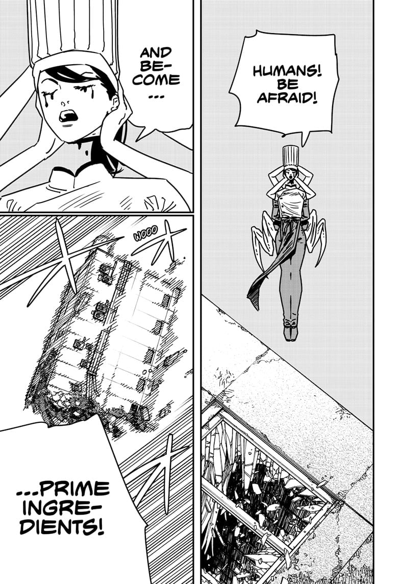 Chainsaw Man Manga Chapter 203 page 14 - Human Shield scene
