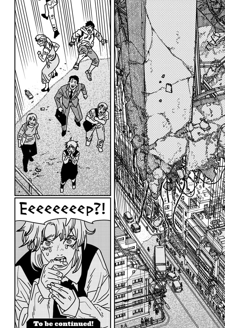 Chainsaw Man Manga Chapter 203 page 15 - Human Shield scene