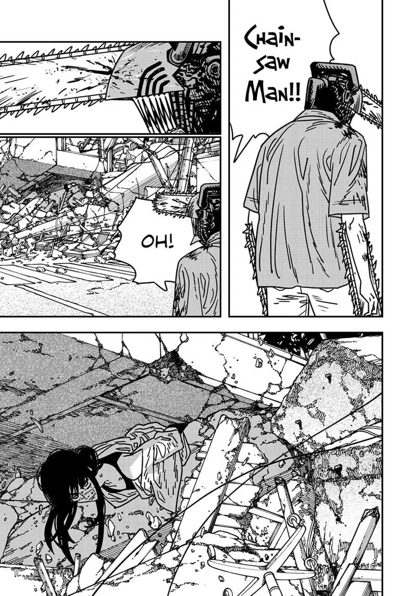 Chainsaw Man Manga Chapter 205 page 13 - Who? scene