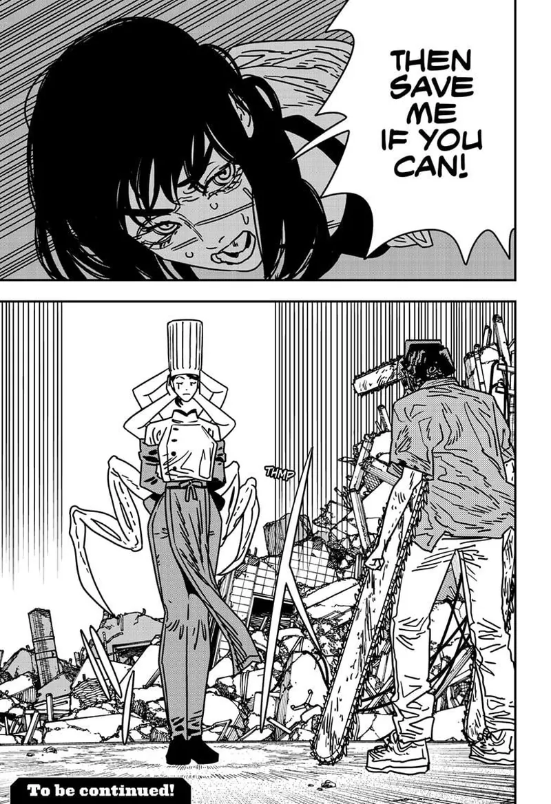 Chainsaw Man Manga Chapter 205 page 15 - Who? scene