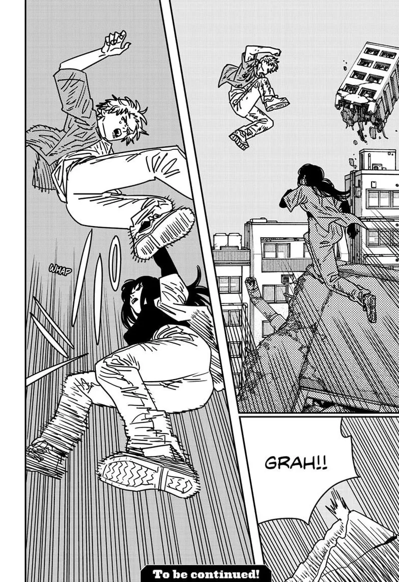 Chainsaw Man Manga Chapter 206 page 15 - Chest, Woman, Apology scene