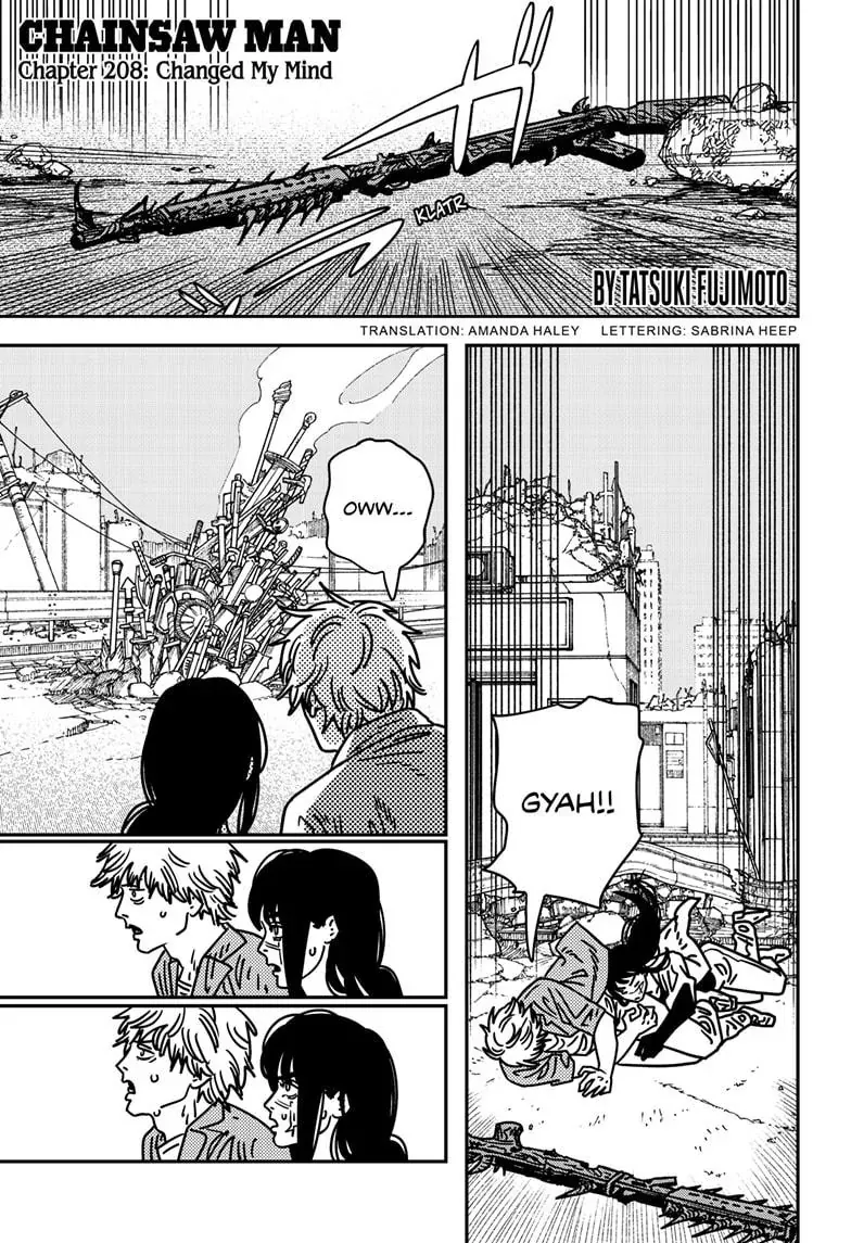 Chainsaw Man Manga Chapter 208 page 1 - Changed My Mind scene