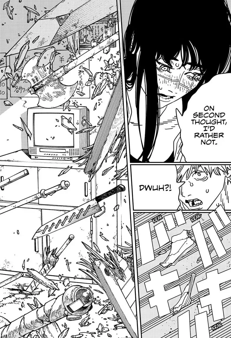 Chainsaw Man Manga Chapter 208 page 14 - Changed My Mind scene