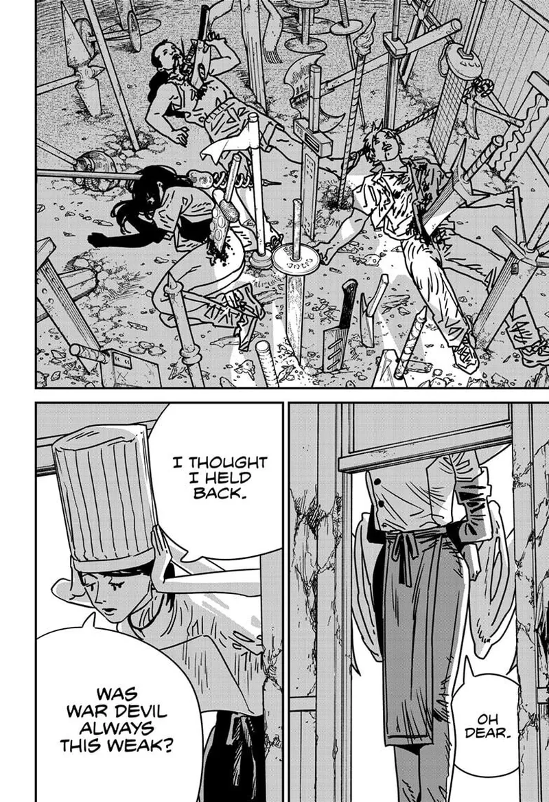 Chainsaw Man Manga Chapter 209 page 3 - Terrifying Weapon scene