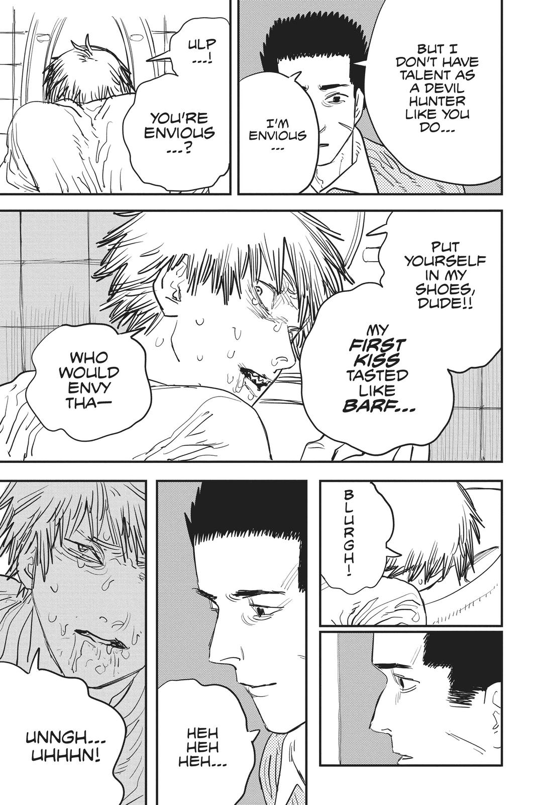 Chainsaw Man Manga Chapter 21 page 13 - Taste of a Kiss scene