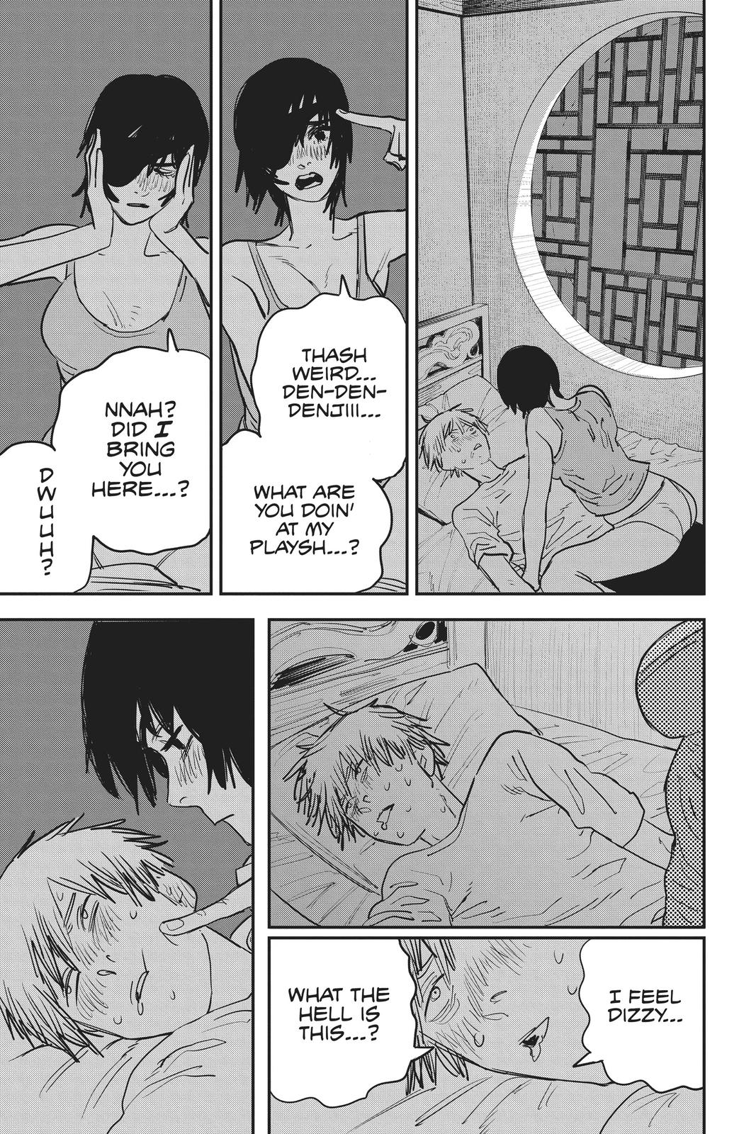 Chainsaw Man Manga Chapter 21 page 17 - Taste of a Kiss scene