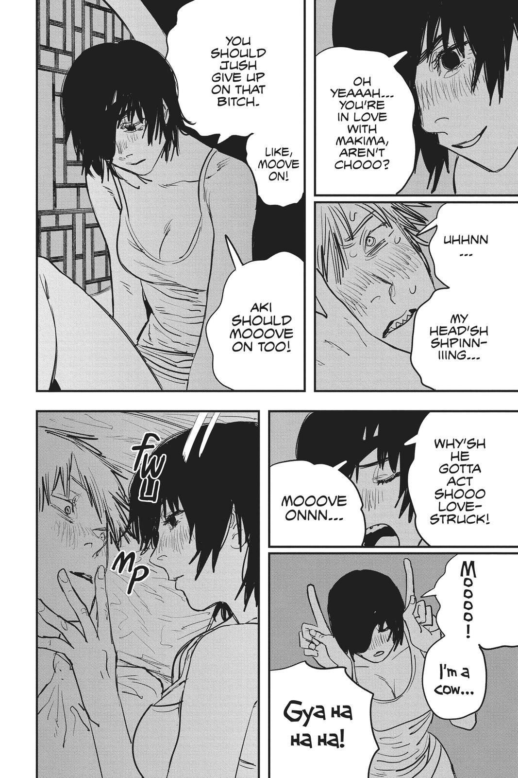 Chainsaw Man Manga Chapter 21 page 18 - Taste of a Kiss scene