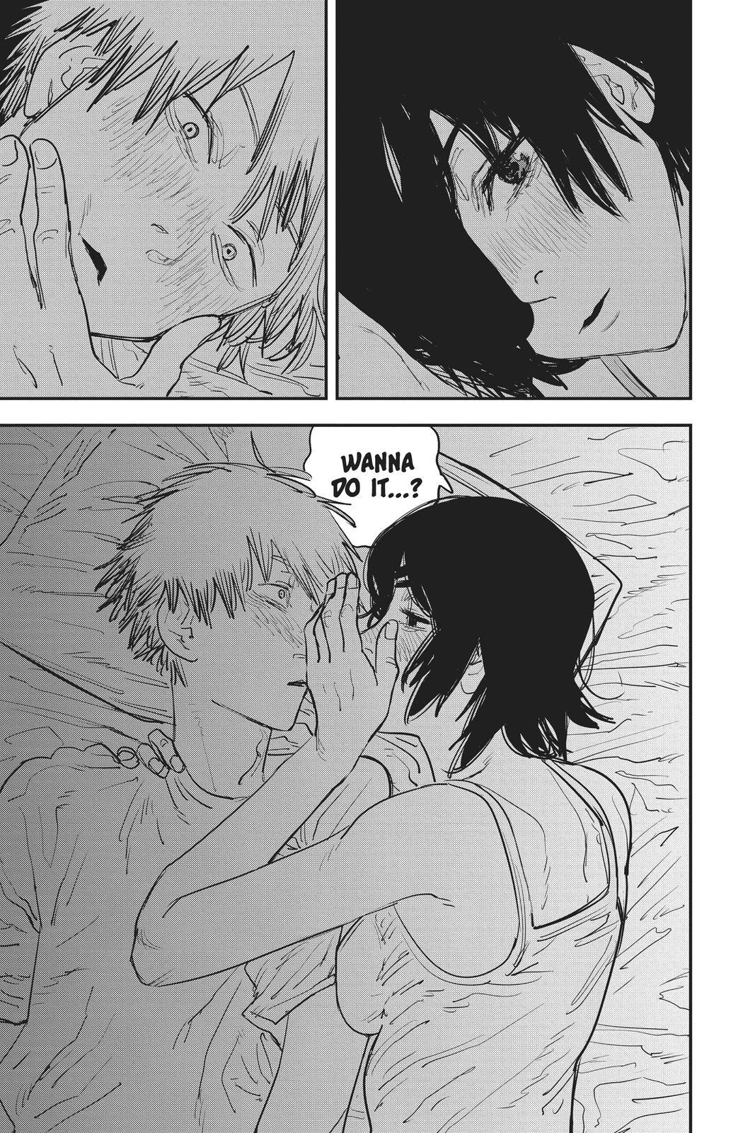 Chainsaw Man Manga Chapter 21 page 19 - Taste of a Kiss scene