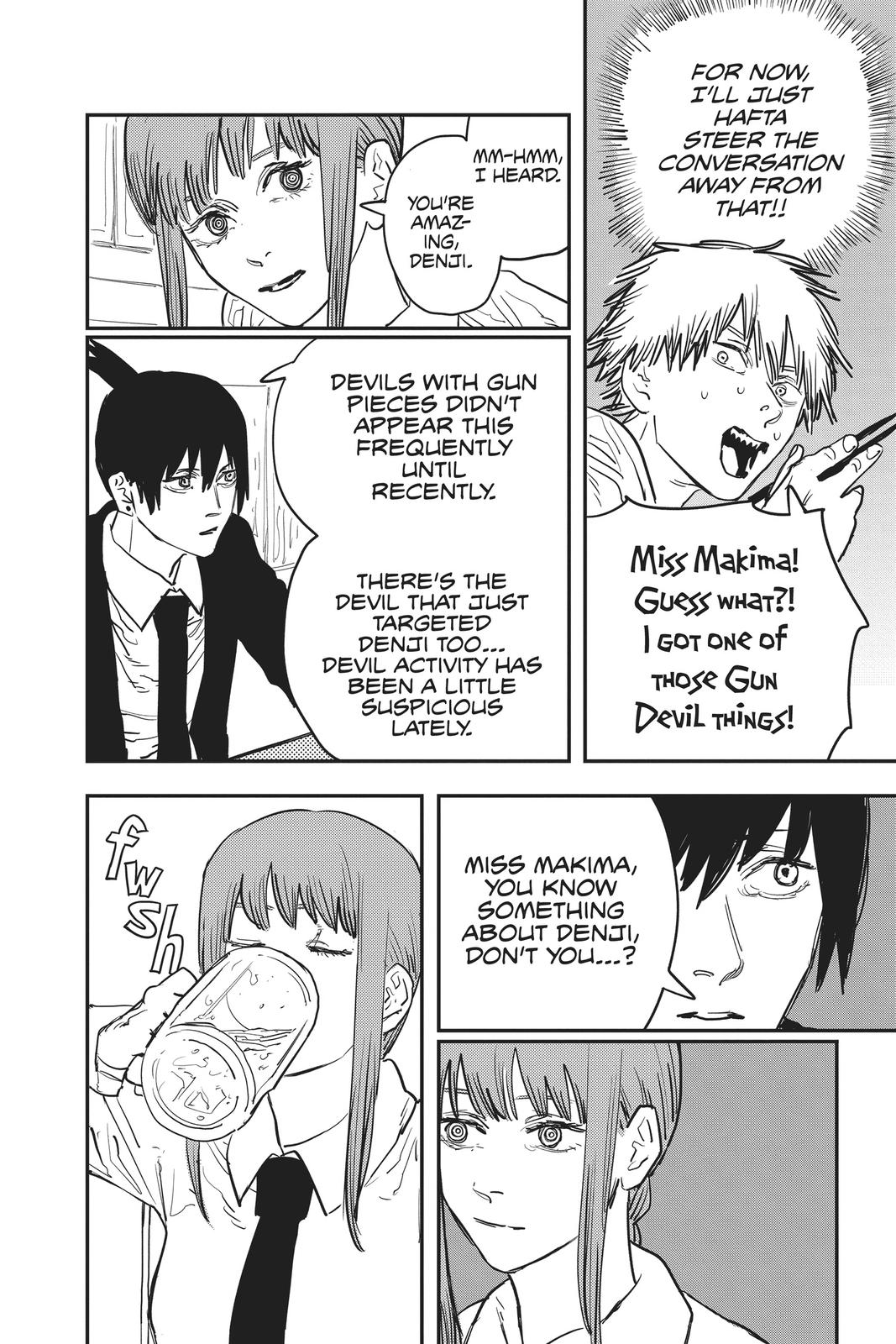 Chainsaw Man Manga Chapter 21 page 2 - Taste of a Kiss scene