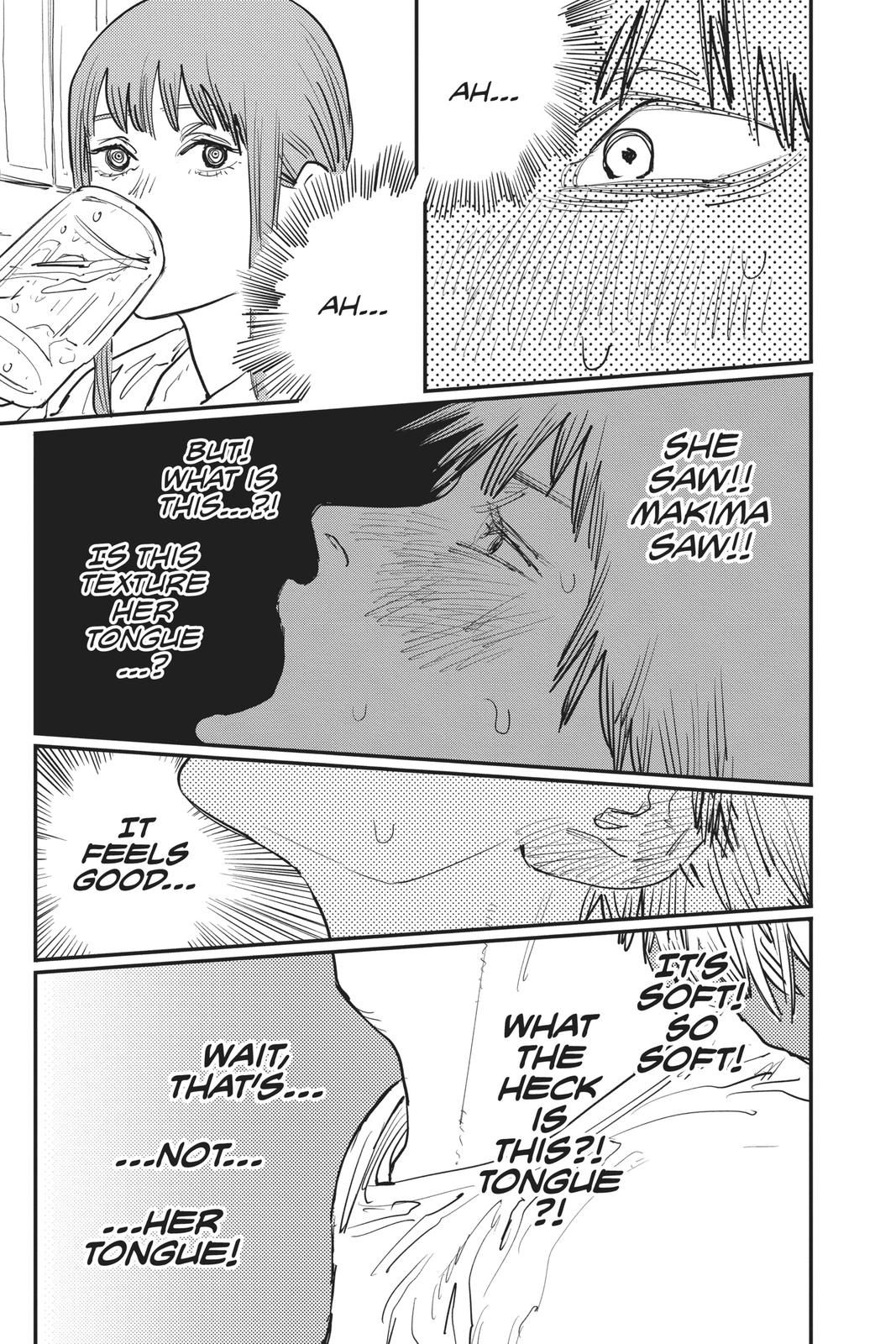 Chainsaw Man Manga Chapter 21 page 7 - Taste of a Kiss scene