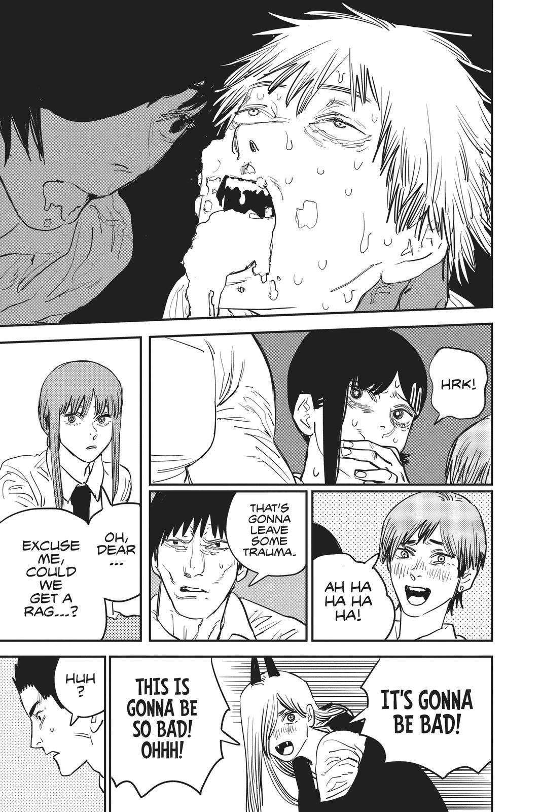 Chainsaw Man Manga Chapter 21 page 9 - Taste of a Kiss scene