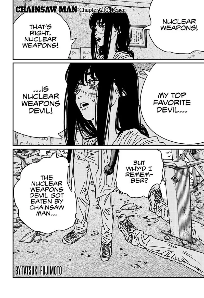 Chainsaw Man Manga Chapter 210 page 1 - Peace scene