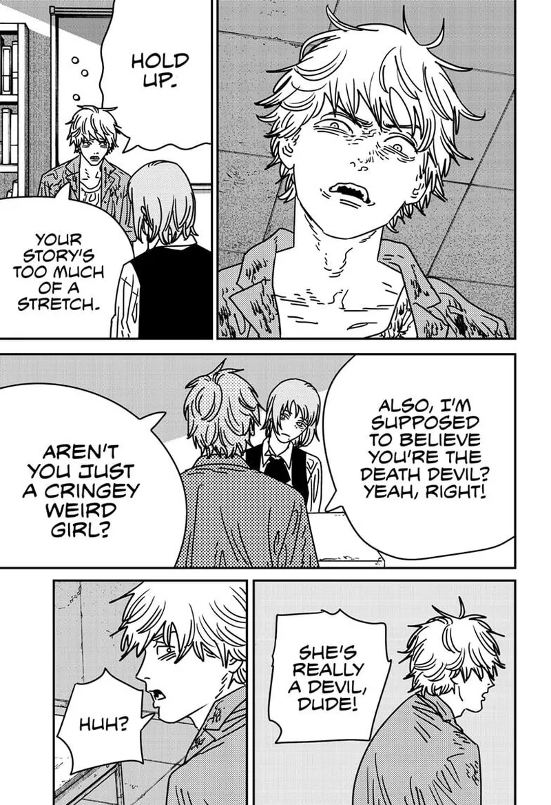 Chainsaw Man Manga Chapter 211 page 11 - War, Panties, Chainsaw scene