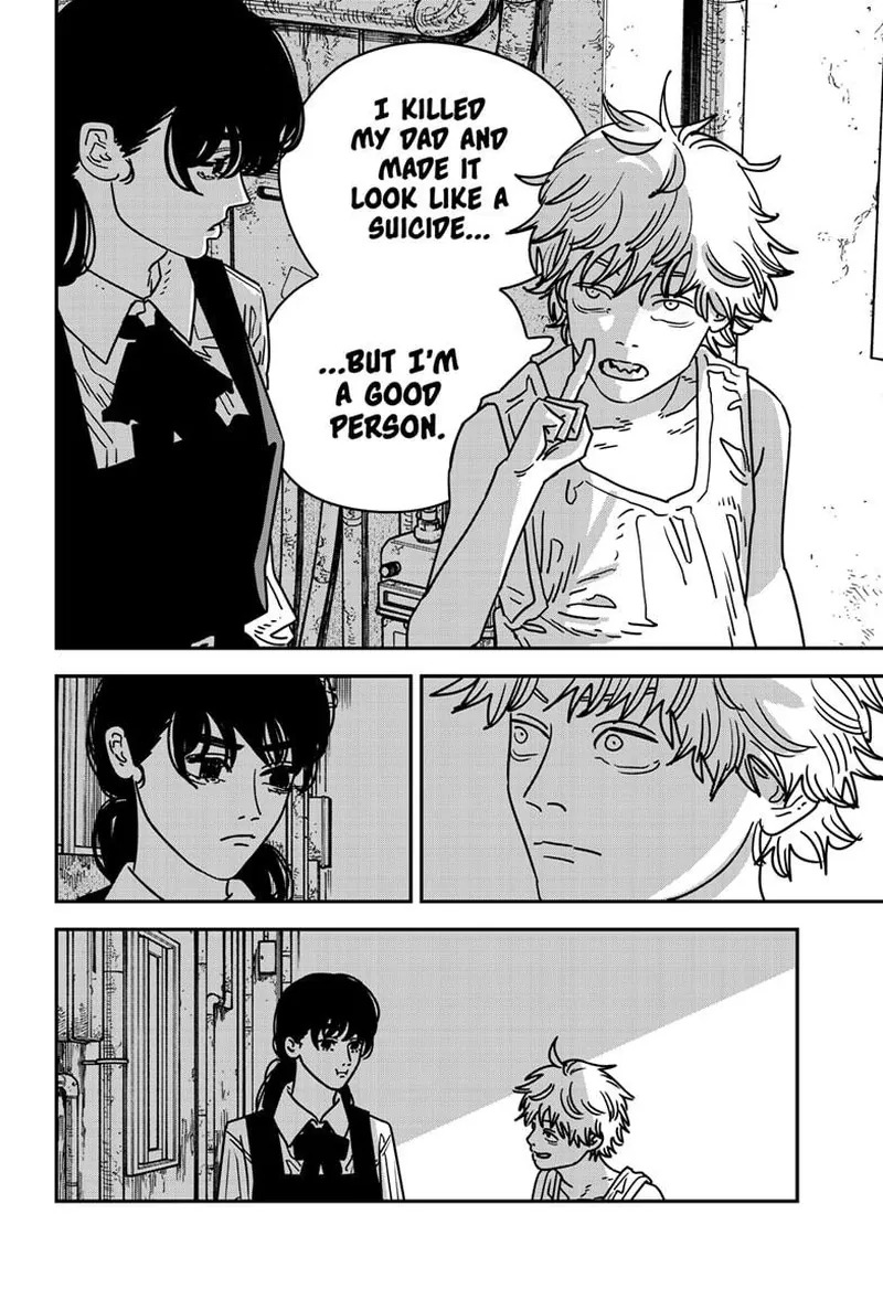Chainsaw Man Manga Chapter 217 page 13 - Two Good People scene