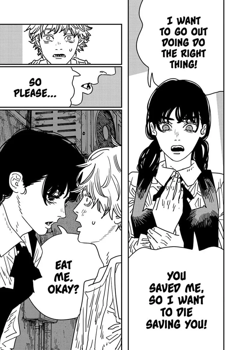 Chainsaw Man Manga Chapter 218 page 6 - Eat Me scene