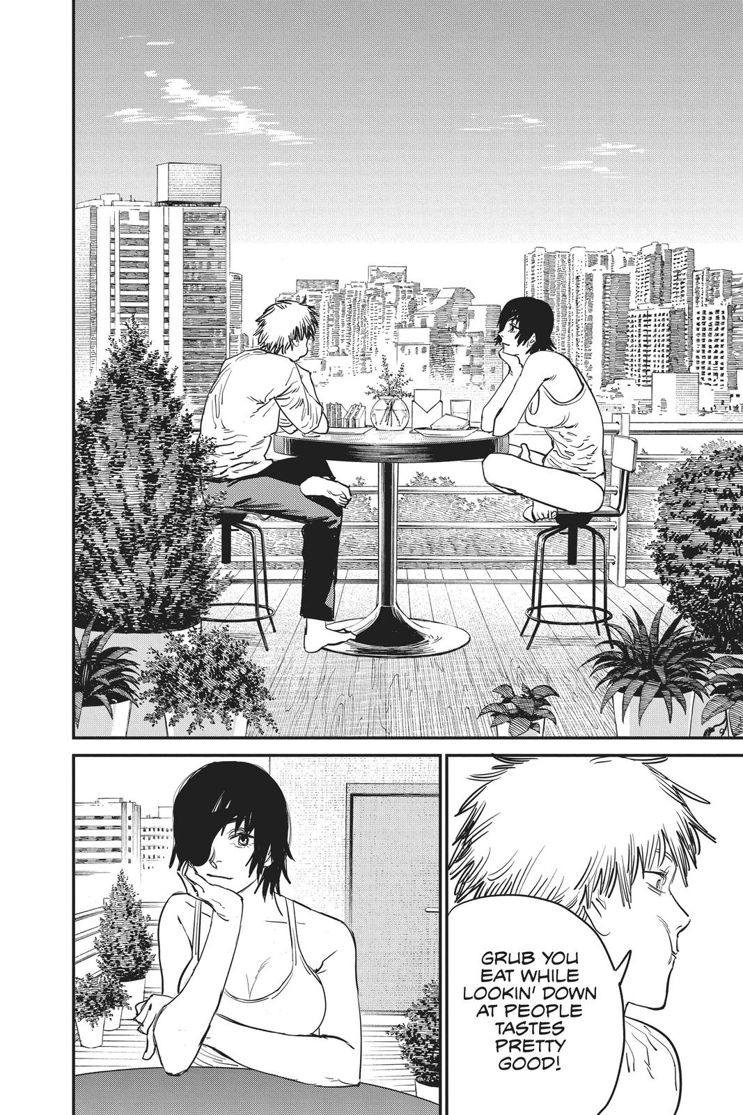 Chainsaw Man Manga Chapter 22 page 10 - Cola-Flavor Chupa Chups scene