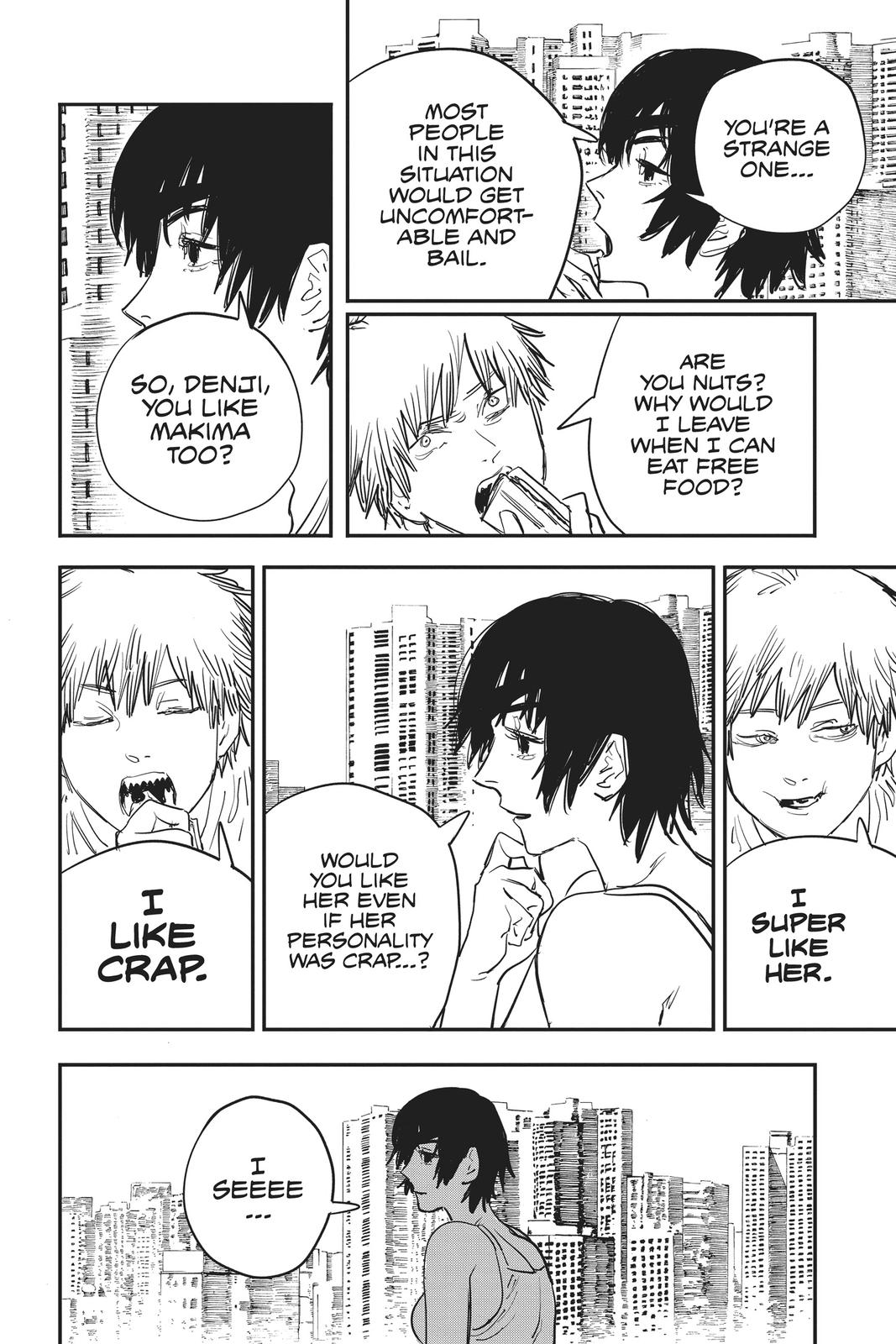 Chainsaw Man Manga Chapter 22 page 12 - Cola-Flavor Chupa Chups scene