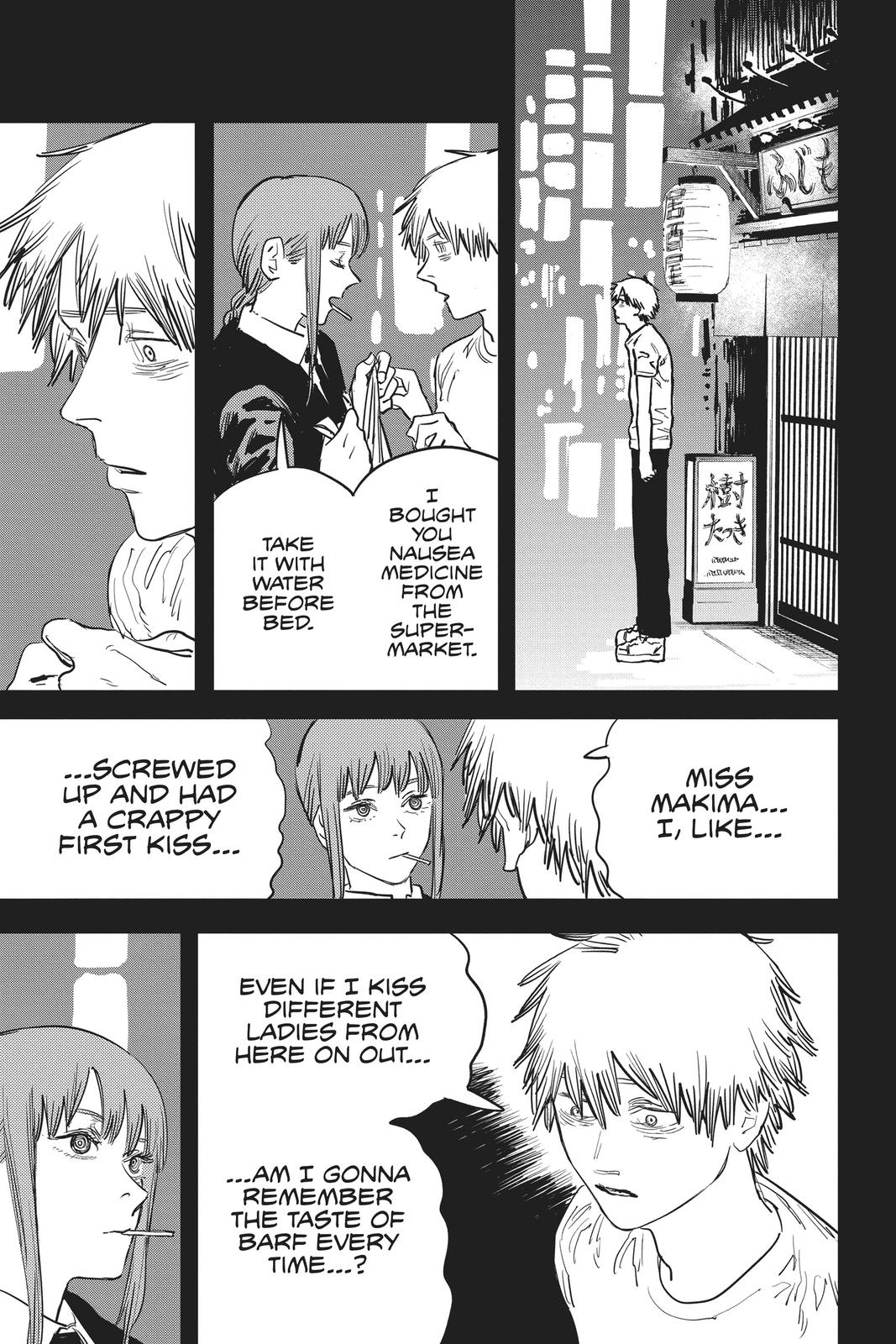 Chainsaw Man Manga Chapter 22 page 5 - Cola-Flavor Chupa Chups scene