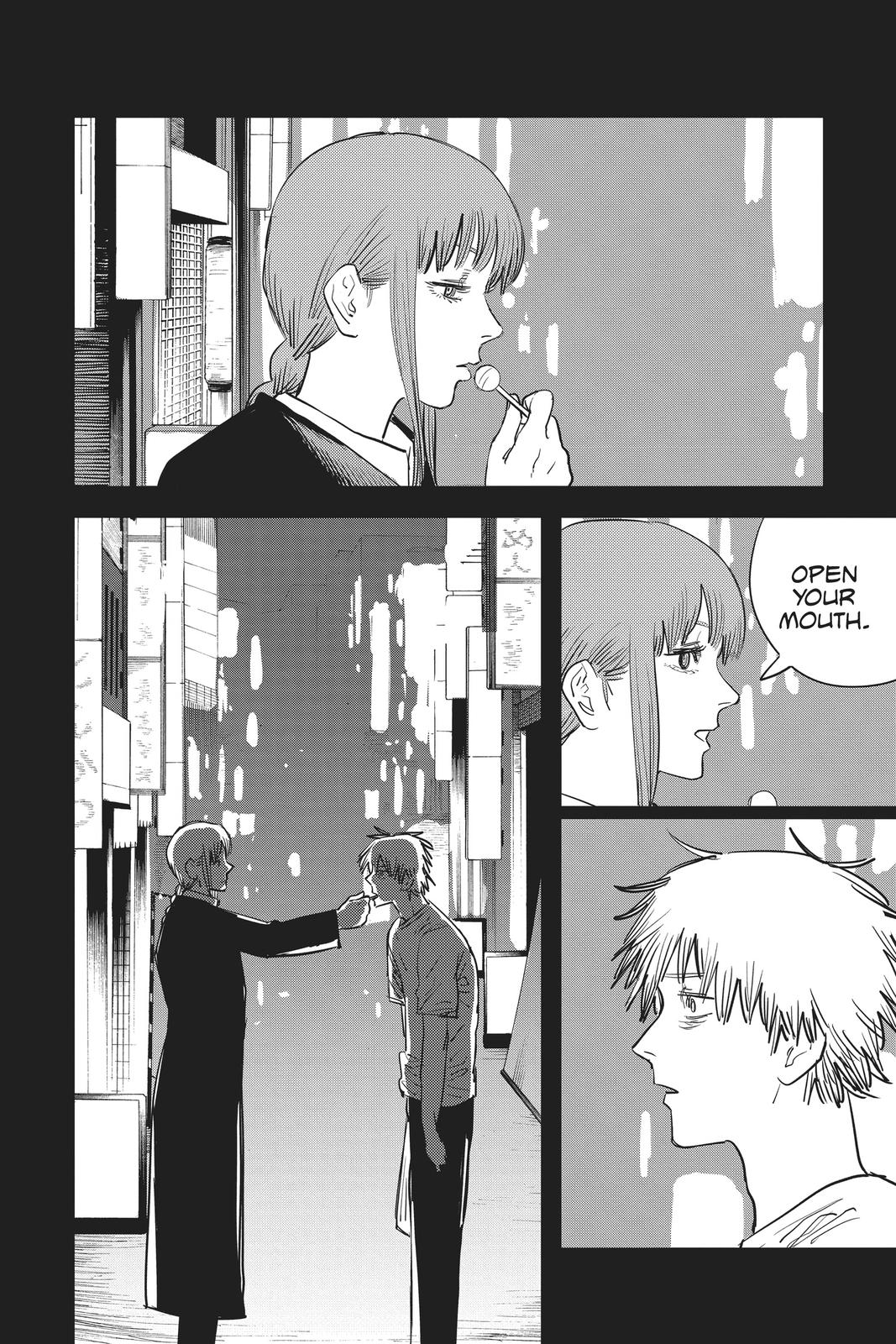 Chainsaw Man Manga Chapter 22 page 6 - Cola-Flavor Chupa Chups scene