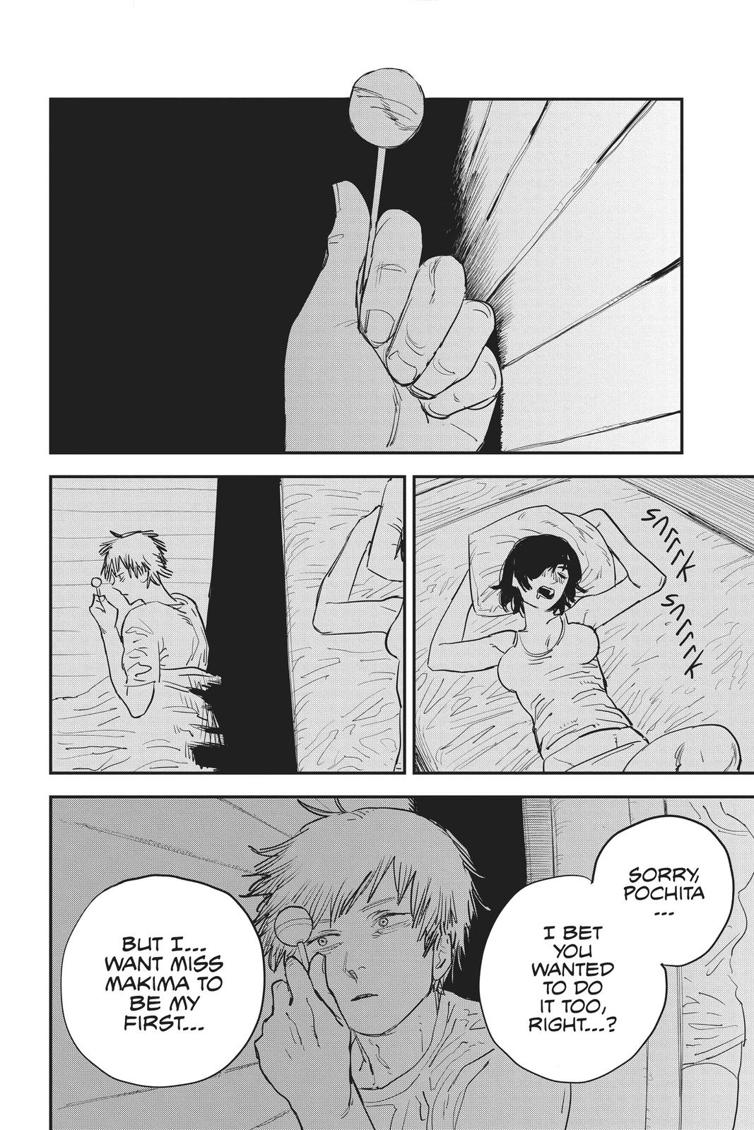 Chainsaw Man Manga Chapter 22 page 8 - Cola-Flavor Chupa Chups scene