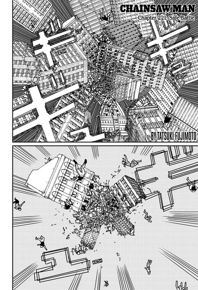 Chainsaw Man Manga Chapter 221 page 1 - Safe Battle scene