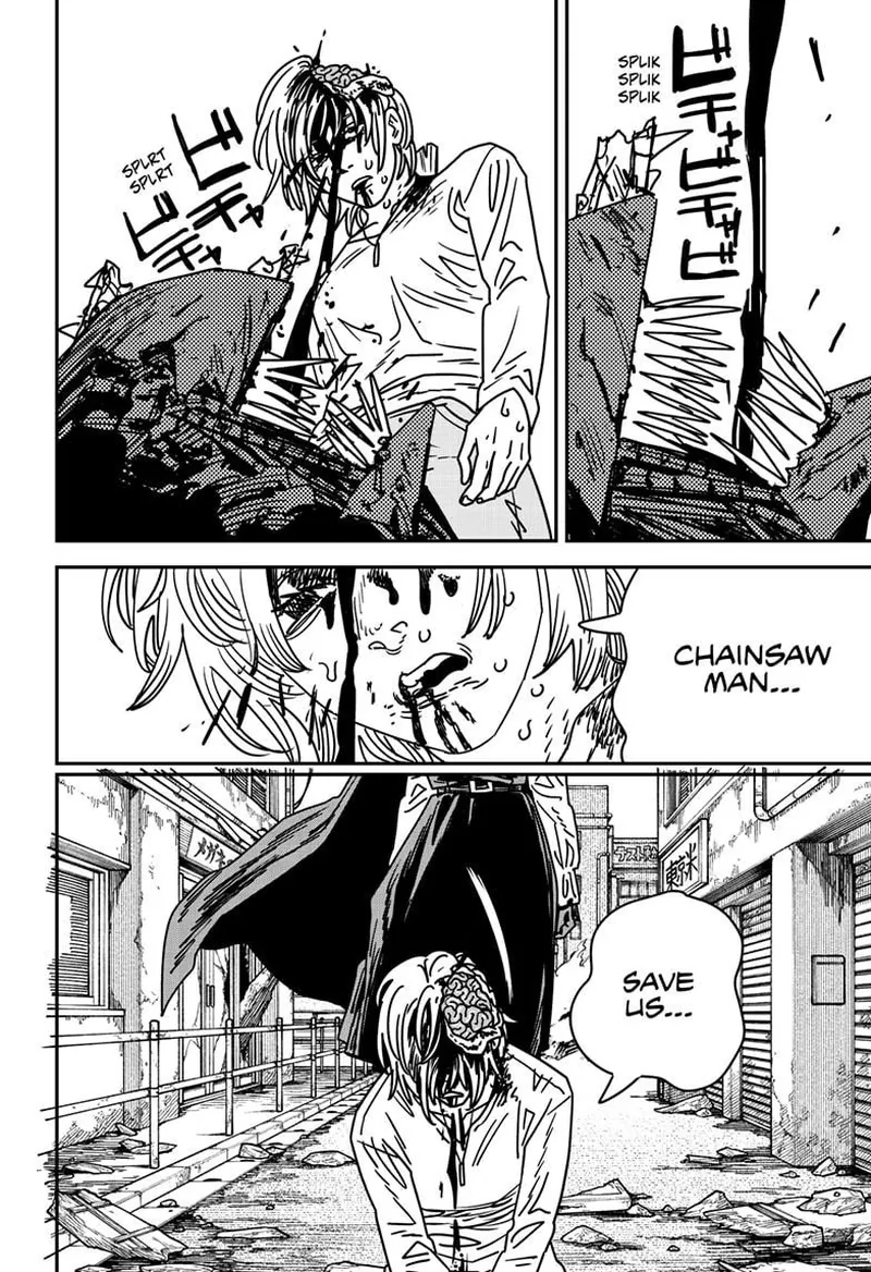 Chainsaw Man Manga Chapter 222 page 7 - Denji Man scene