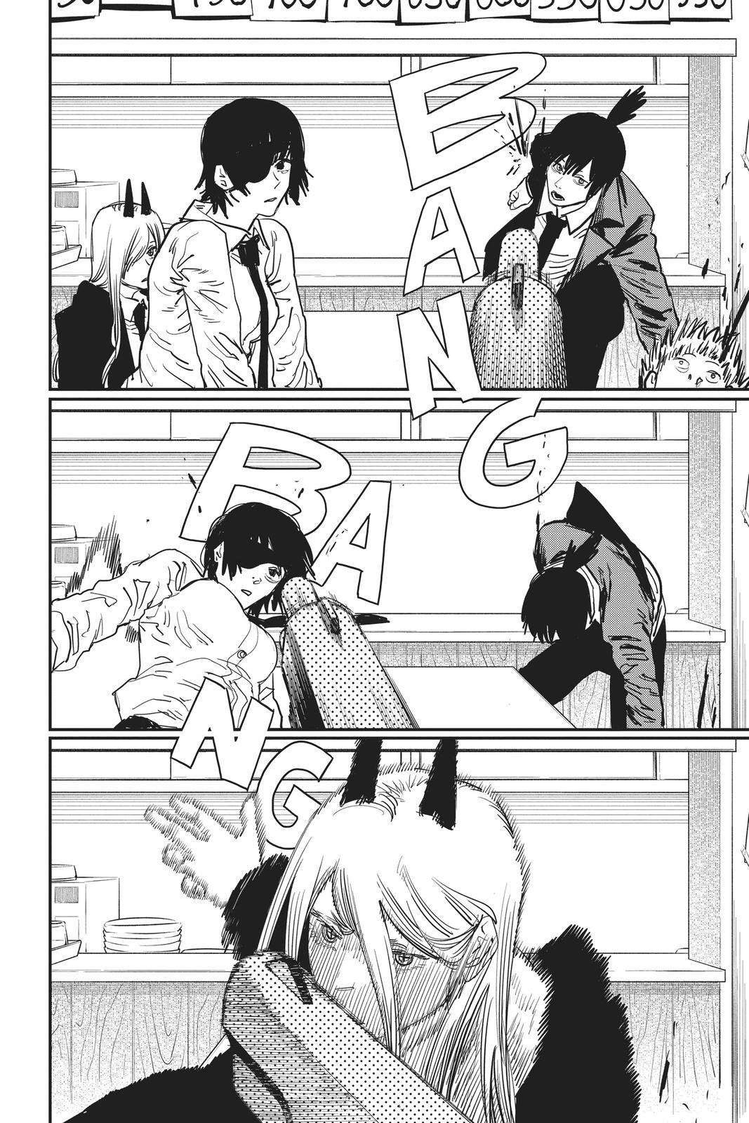 Chainsaw Man Manga Chapter 23 page 12 - Gunfire scene