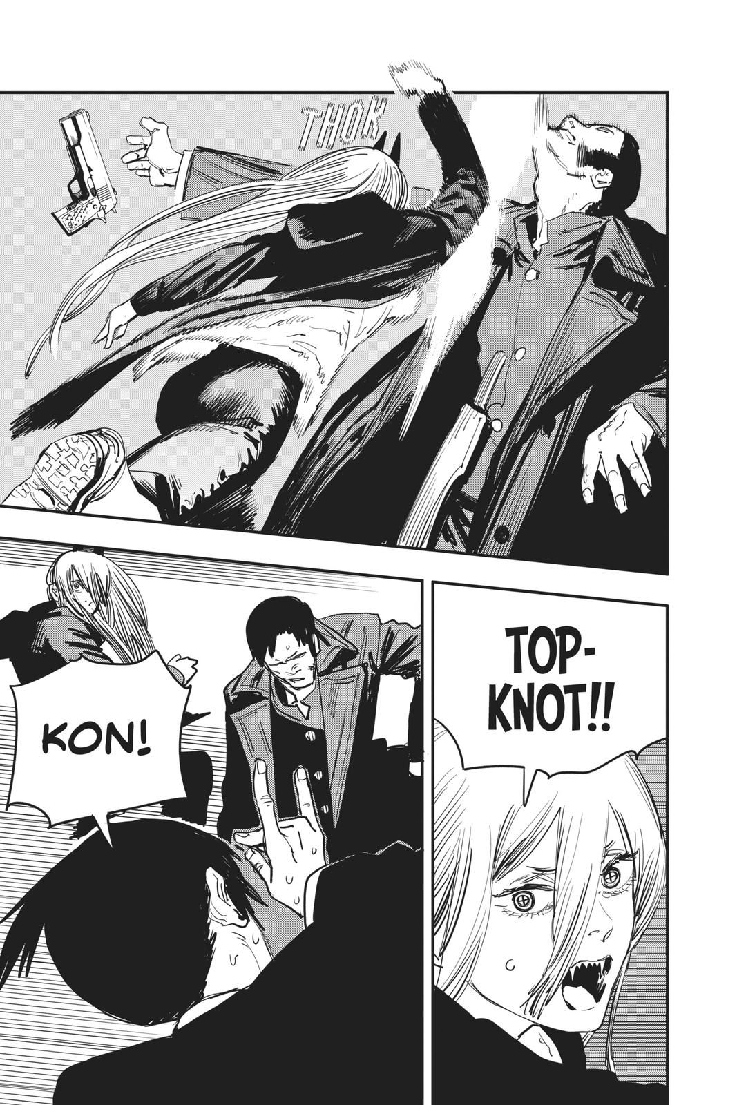 Chainsaw Man Manga Chapter 23 page 13 - Gunfire scene