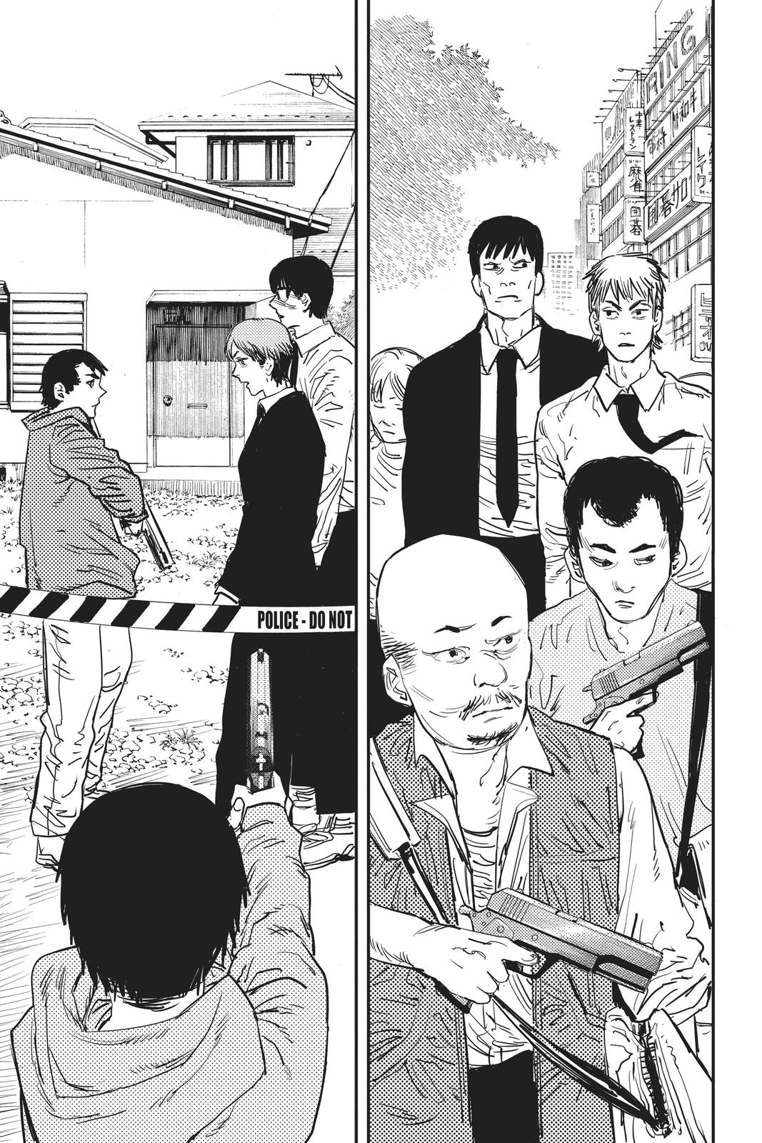 Chainsaw Man Manga Chapter 23 page 5 - Gunfire scene