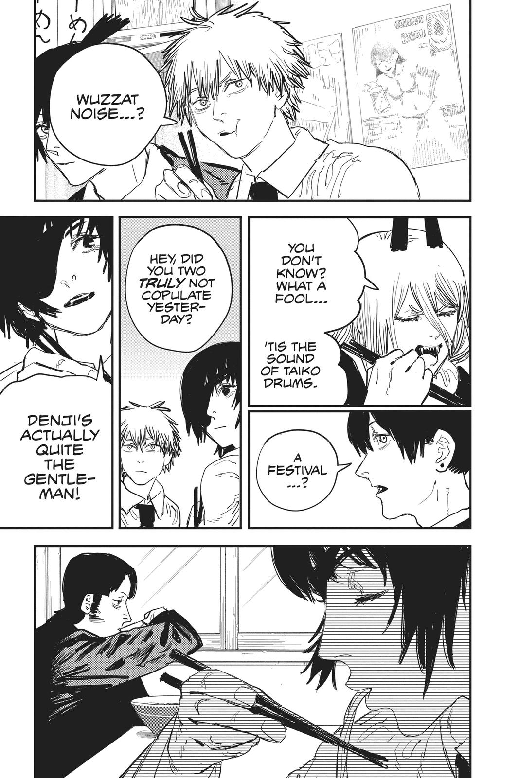 Chainsaw Man Manga Chapter 23 page 7 - Gunfire scene