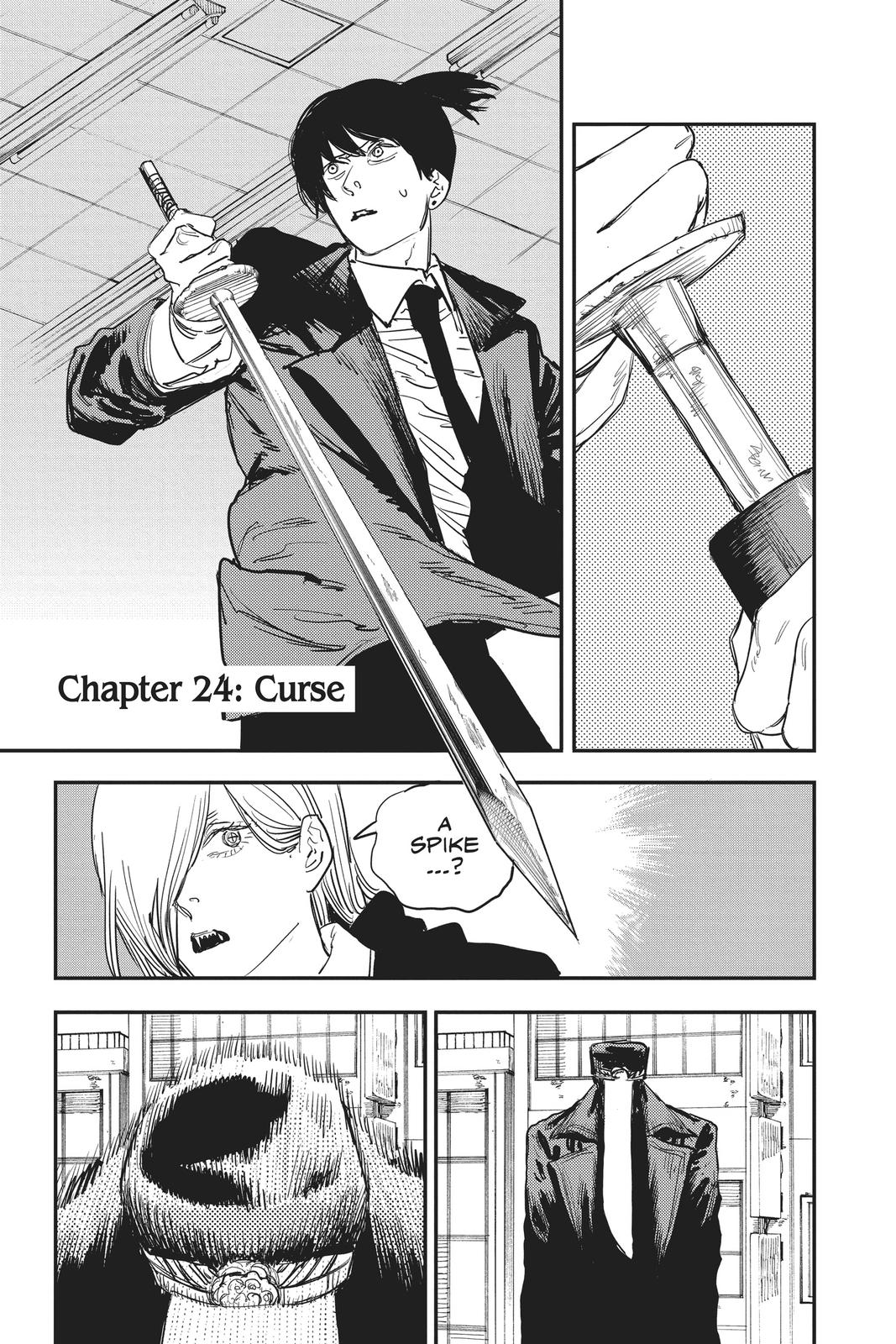 Chainsaw Man Manga Chapter 24 page 1 - Curse scene