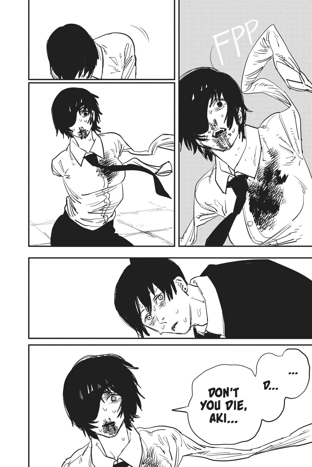 Chainsaw Man Manga Chapter 25 page 10 - Ghost, Snake, Chainsaw scene