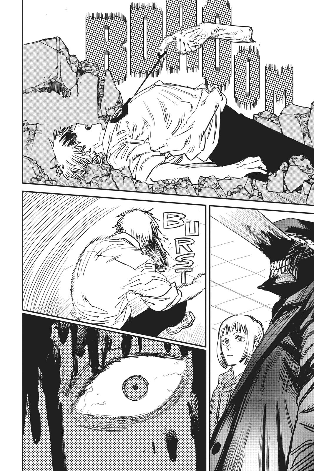 Chainsaw Man Manga Chapter 25 page 15 - Ghost, Snake, Chainsaw scene